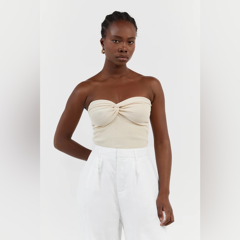 DISSH Bandeau Twist Top - Cream